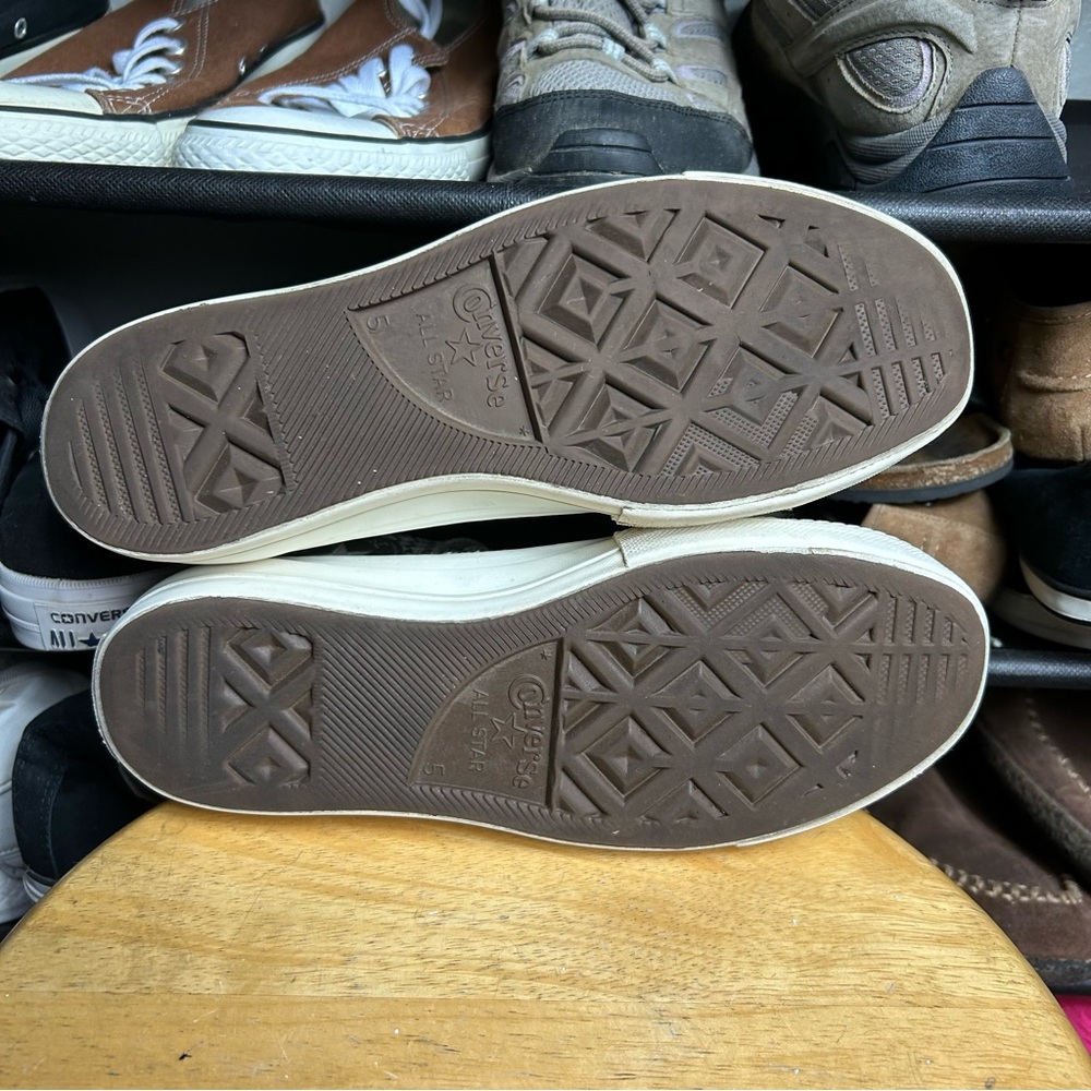 Converse ctas hi white silver lift platform chevron - Picture 7 of 7